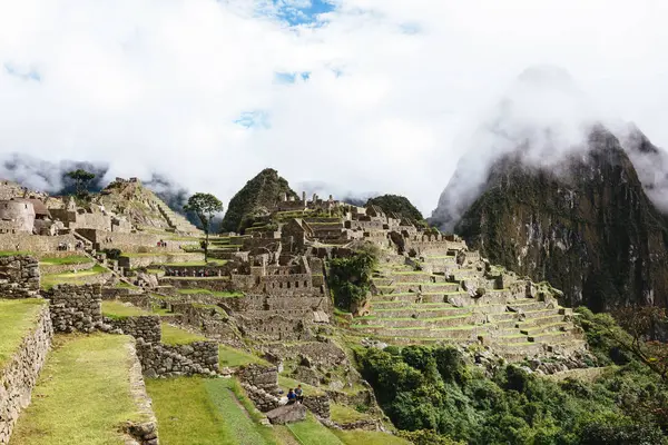 South America Peru Andes Mountains Landscape Machu Picchu View — Stock Photo, Image