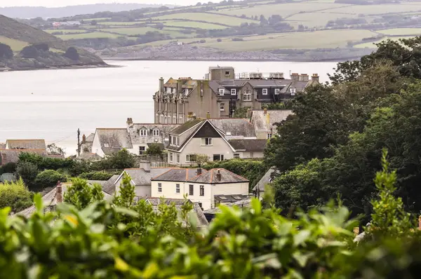 Royaume Uni Angleterre Cornouailles Padstow Maisons Sur Côte — Photo