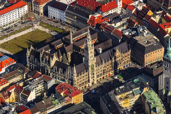 Almanya Bavyera Münih Eski Townhall Marienplatz — Stok fotoğraf