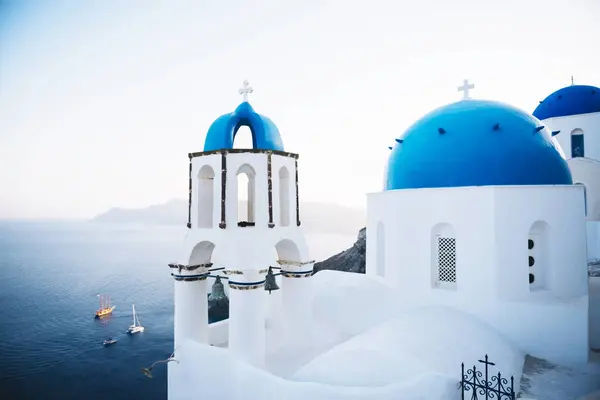 Греция Санторини Ойя Греческая Православная Церковь — стоковое фото