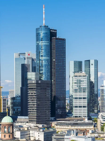 Deutschland Hessen Frankfurt Finanzbezirk Helaba Und Deutsche Bank — Stockfoto