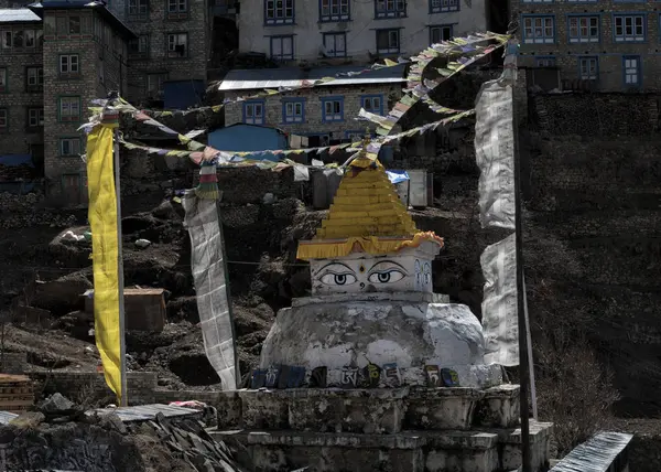 Nepal Himalaya Khumbu Namche Bazaar Buddhist Structure — Stock Photo, Image