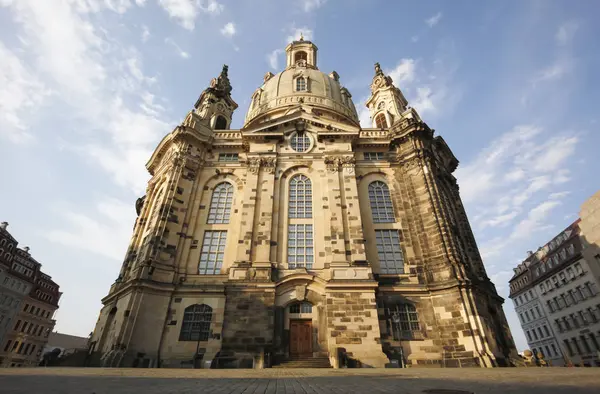 Γερμανία Σαξονία Εκκλησία Της Παναγίας Στο Φως Πρωινού — Φωτογραφία Αρχείου