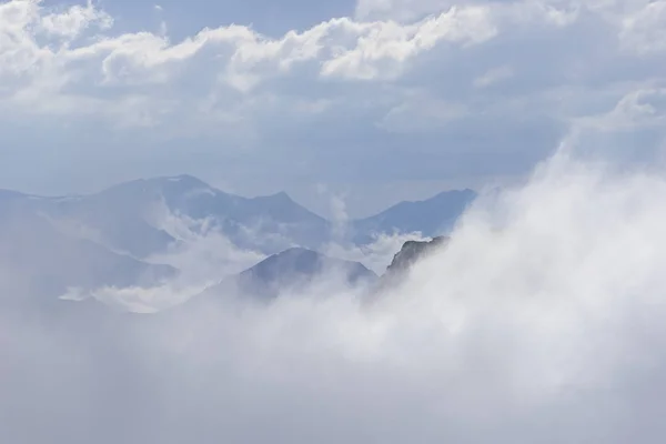 Spanje Pico Tres Mares Wolk Bedekte Onder Wolken — Stockfoto