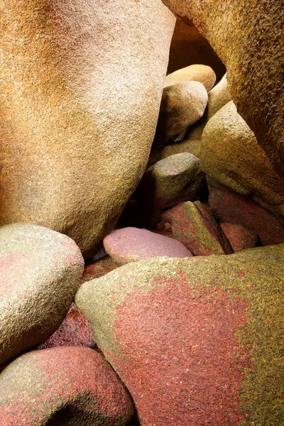 França Bretanha Pedras Granito Rosa — Fotografia de Stock