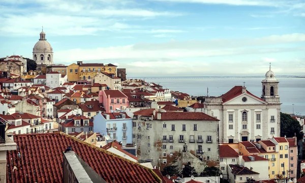 Portugal Lisboa Vistas Panorámicas Del Barrio Alfama —  Fotos de Stock