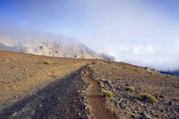 Usa Hawaii Maui Haleakala Vandringsled Den Vulkaniska Kratern — Stockfoto