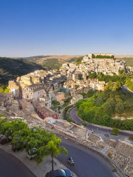 Itálie Sicílie Provincii Ragusa Ragusa Pohled Města Ragusa Ibla Během — Stock fotografie