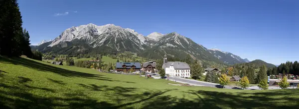 Áustria Estíria Ramsau Dachstein Dachstein Mountains Panorama — Fotografia de Stock