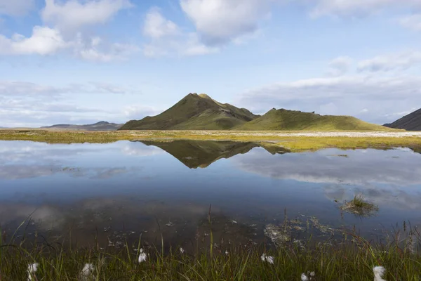 Islande Hautes Terres Contre Eau Lac Pendant Journée — Photo