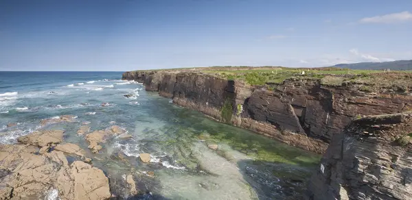 Spain Galicia Ribadeo Beach Catedrales — Stock Photo, Image