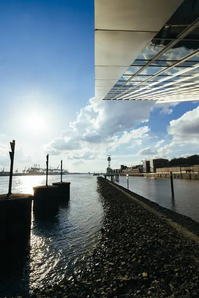 Außenansicht Des Bürogebäudes Dockland Hamburg Deutschland — Stockfoto