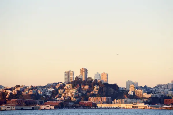 Egyesült Államok California San Francisco Skyline North Beach Távíró Hegyre — Stock Fotó