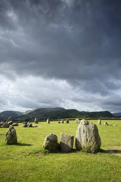 Wielka Brytania Anglia Cumbria Lake District Castlerigg Stone Circle — Zdjęcie stockowe