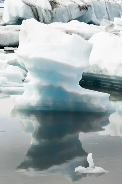 Ledovcové Jezero Mrznutím Island Jokurlsarlon — Stock fotografie