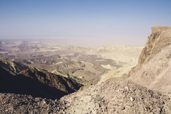 Jordanie Vue Sur Wadi Feynan Près Petra Pendant Journée — Photo