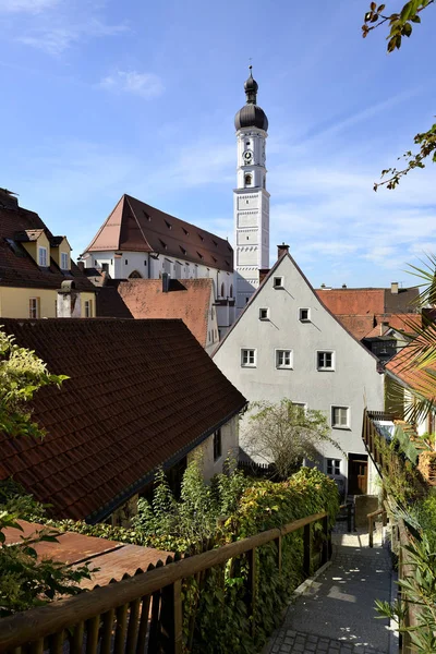 Німеччина Баварія Верхній Баварії Landsberg Впевнений Леха Успенська Церква — стокове фото