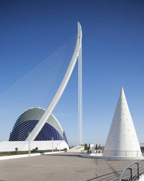 Spain Valencia City Arts Sciences Bridge Puente Del Grao Agora — Stock Photo, Image