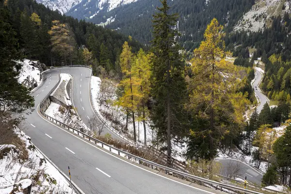 Περιοχή Grisons Ελβετία Maloja Bergell Maloja Ορεινό Πέρασμα Κατά Διάρκεια — Φωτογραφία Αρχείου