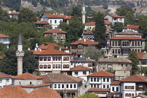 Turquía Provincia Karabuek Safranbolu Paisaje Urbano Con Konaks Otomanos Tradicionales —  Fotos de Stock