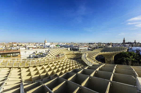 Vista Del Paisaje Urbano Durante Día Sevilla Andalucía España — Foto de Stock