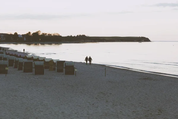 Allemagne Mecklembourg Poméranie Occidentale Boltenhagen Plage Dans Soirée — Photo