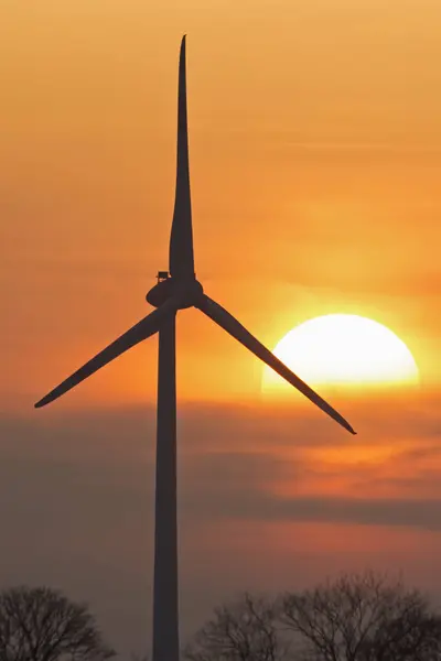 Germany Bavaria Evening Sun Wind Wheel — Stock Photo, Image