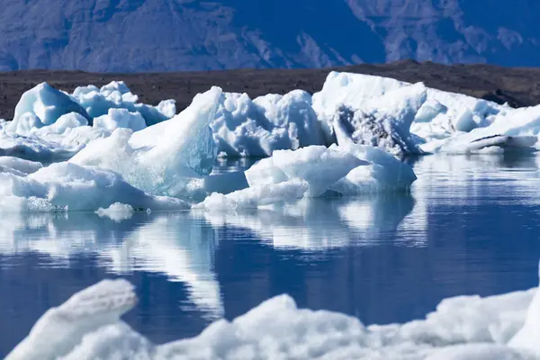 Islândia Austurland Jokulsarlon Lagoa Glacial Perto Parque Nacional Vatnajokull — Fotografia de Stock