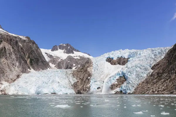 Malerischer Blick Auf Den Gletscher Bei Tageslicht Auferstehungsbucht Seward Alaska — Stockfoto