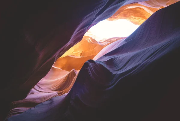 Skalní Oblouk Antelope Canyon Stránky Arizona Usa — Stock fotografie