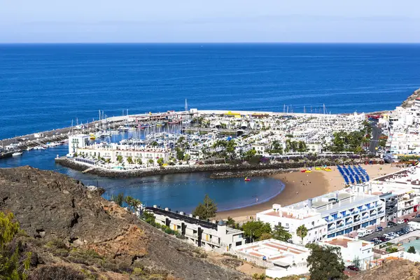 Spain Canary Islands Gran Canaria Mogan View Port Mogan — Stock Photo, Image