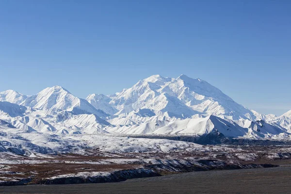 Sneeuw Bedekte Alaska Range Denali National Park Alaska Verenigde Staten — Stockfoto