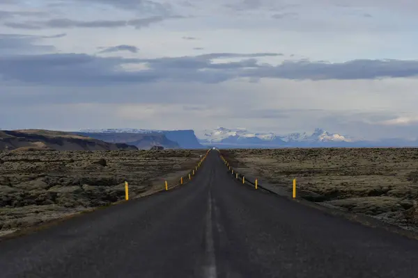 Islandia Sur Islandia Camino Vacío —  Fotos de Stock