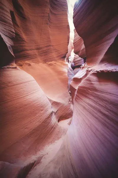 Untere Antilopenschlucht Pfad Zwischen Sandstein Page Arizona Usa — Stockfoto