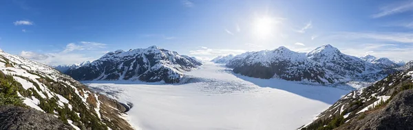 Granica Regionu Alaska British Columbia Lodowiec Łososia — Zdjęcie stockowe