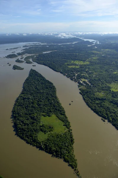 Amazon Yağmur Ormanı Rio Tabajos Nehir Brezilya Para Itaituba — Stok fotoğraf