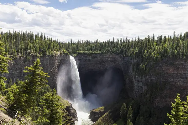 Canada British Columbia Wells Gray Provincial Park Helmcken Falls Scenic — Stock Photo, Image