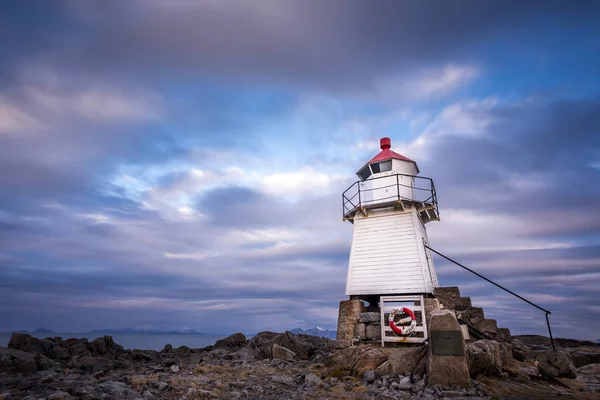 Phare Laukvik Austvagoy Lofoten Norvège — Photo