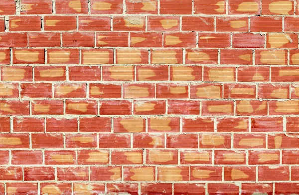 Blick Auf Rote Backsteinmauer Nahaufnahme — Stockfoto