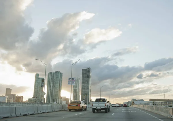 Usa Florida Blick Auf Straßenszene — Stockfoto