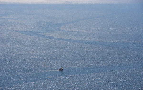 Croacia Vista Del Mar Adriático Con Velero —  Fotos de Stock