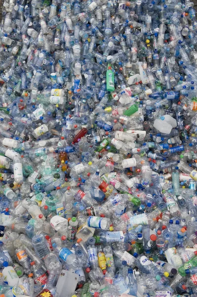 空塑料瓶回收利用 — 图库照片