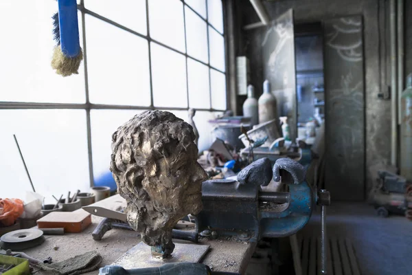 Germany Munich Interior View Art Foundry Doors — стоковое фото