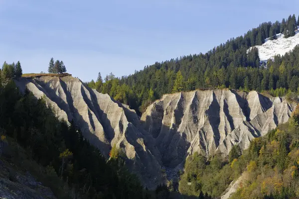 Autriche Vorarlberg Vue Schesatobel Burserberg Pendant Journée — Photo