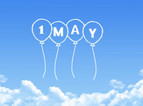1 pode em forma de nuvem de balão — Fotografia de Stock