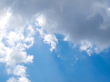 Mavi gökyüzü ve güzel bulutlar