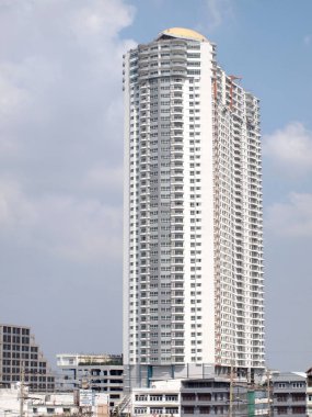 Bangkok, Tayland - 15 Aralık 2015: Modern cam bina 