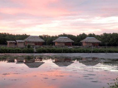 Eski Thai house arka plan