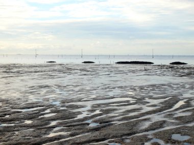 deniz manzarası üzerinde mavi gökyüzü