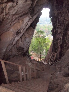 merdiven mağarada yakın çekim
